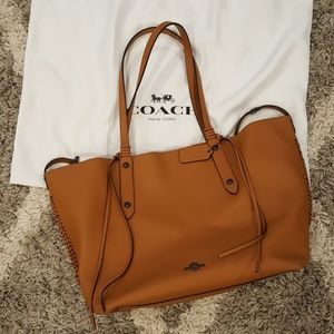 COACH Leather Whiplash Large Market Tote